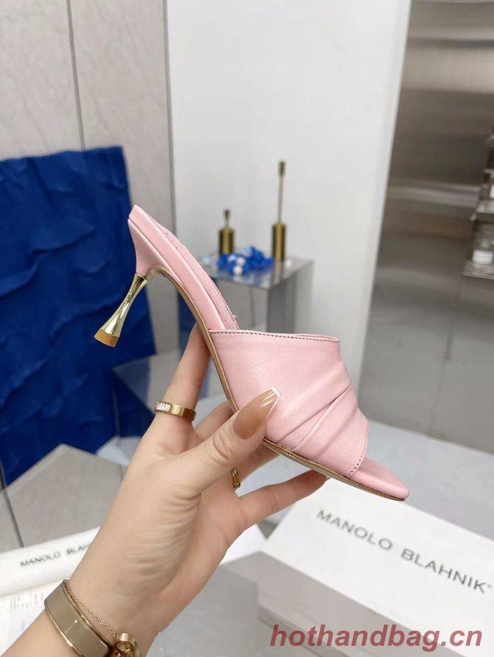 Manolo Blahnik Shoes MBS00032 Heel 7.5CM